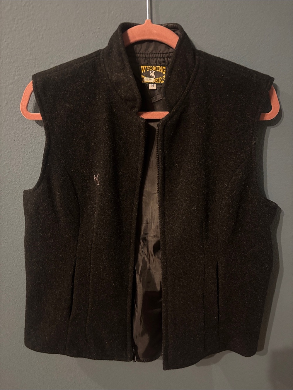 Wyoming Traders Sierra Women's Australian Wool Full Zip Vest - Black - Medium